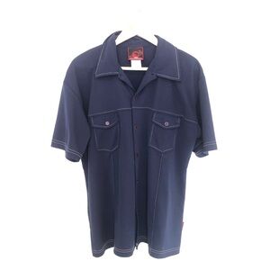 Vintage WD Sportswear Polo Button Up 🐉 Men’s Shirt - Large